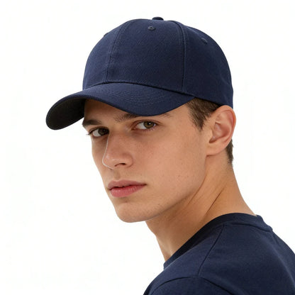 Adjustable Polyester Baseball Cap Unisex Solid Color Dad Hat