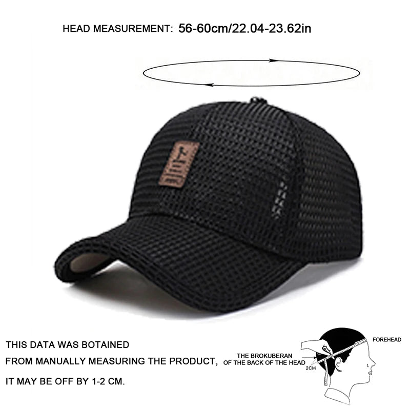 Unisex Baseball Net Caps Spring Summer