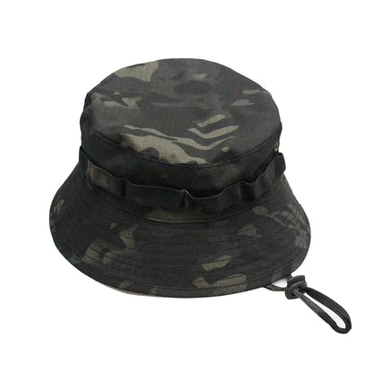 Men's Panama Hat Bucket Hat Tactical Sunscreen Camouflage Outdoor