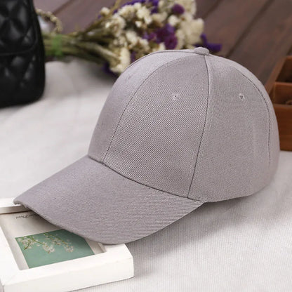 Fashion Retro Solid Color Men and Women Universal Baseball Cap