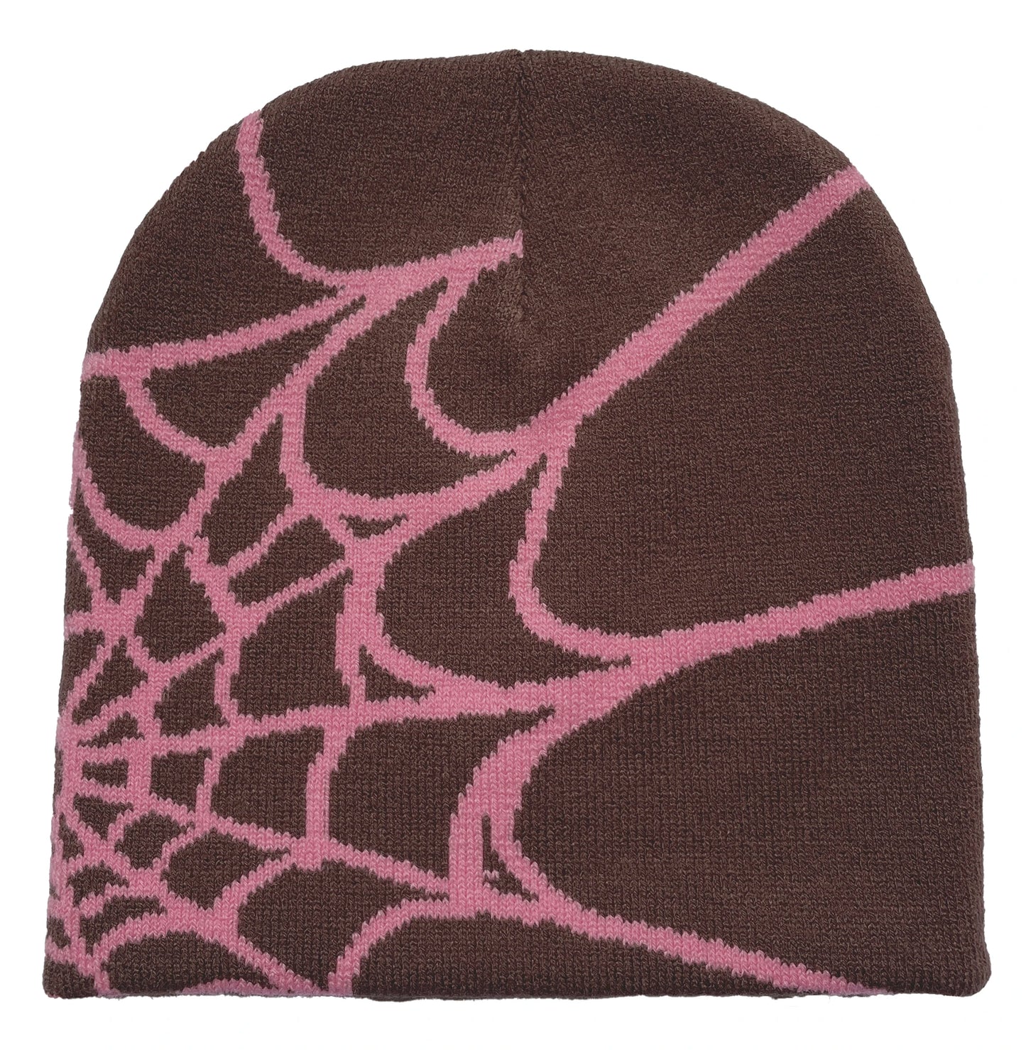 Unisex Spider Web Printed Knit Hat, Warm Outdoor Pullover Hat Personality
