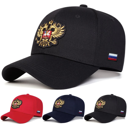 Unisex Double-headed Eagle Embroidery Baseball Caps Spring Autumn