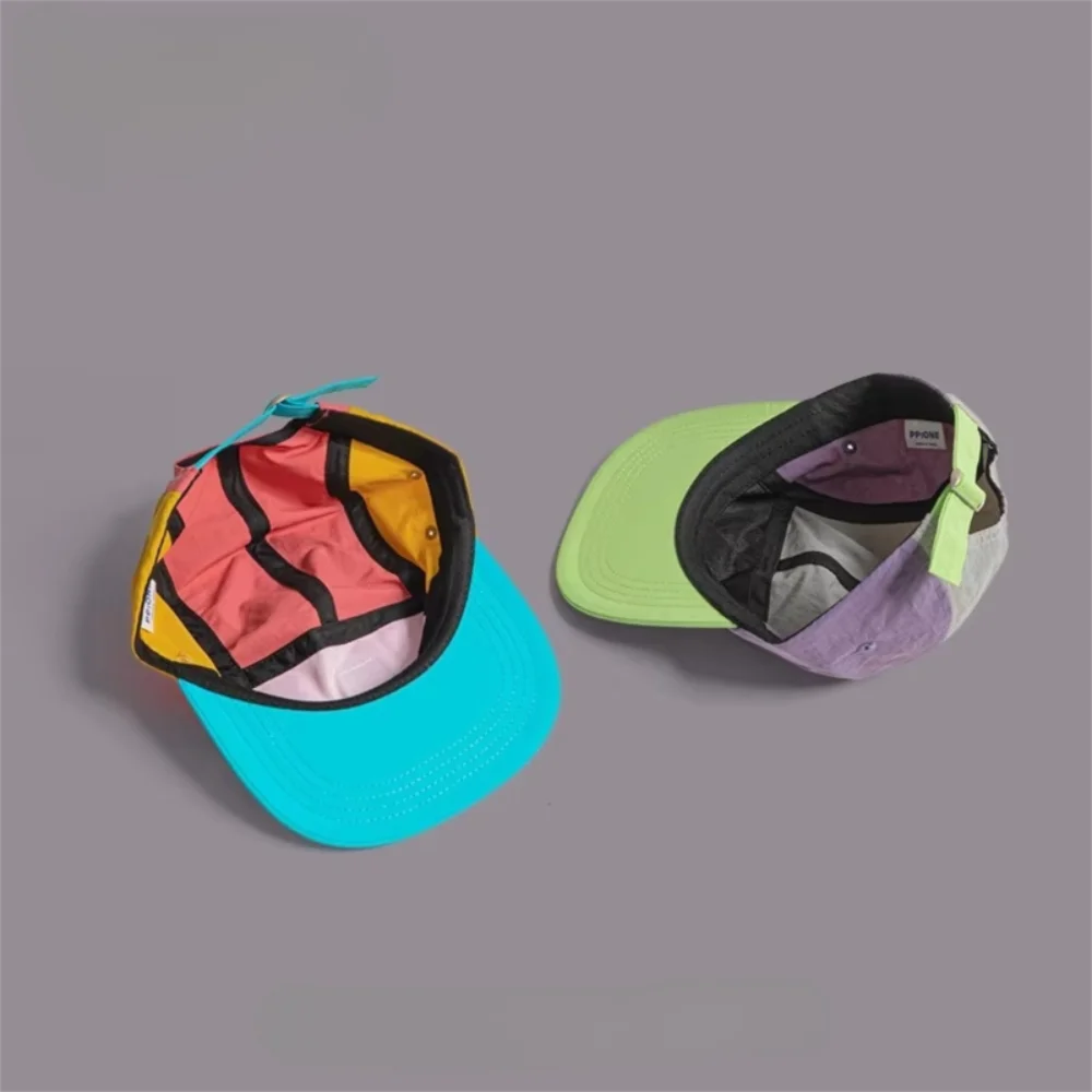 Casual Japanese Style Hip-Hop Hats 5 Panel Quick-Drying Flat Brimmed Baseball Cap