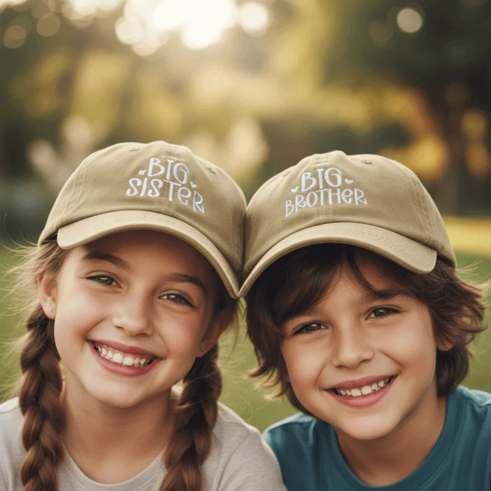 Fashion Washed Cotton Big Brother Big Sister Caps