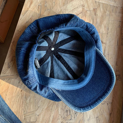 Cotton Denim Beret Hat Men Women
