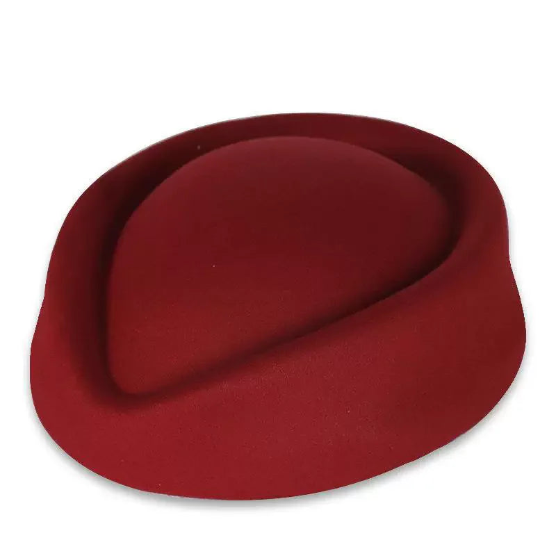 Hepburn Style Black Flat Top Berets Hat Women's French High-End