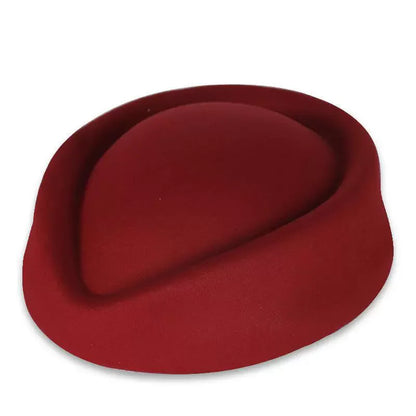 Hepburn Style Black Flat Top Berets Hat Women's French High-End