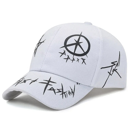 Spring/Summer New Korean Fashion Letter Baseball Hat with Personalized Splicing Print Street