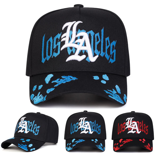 Unisex Gothic LA Los Angeles Embroidery Baseball Caps Spring Autumn Sports Cap