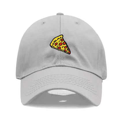 Pizza Embroidered Baseball Cap For Women Men