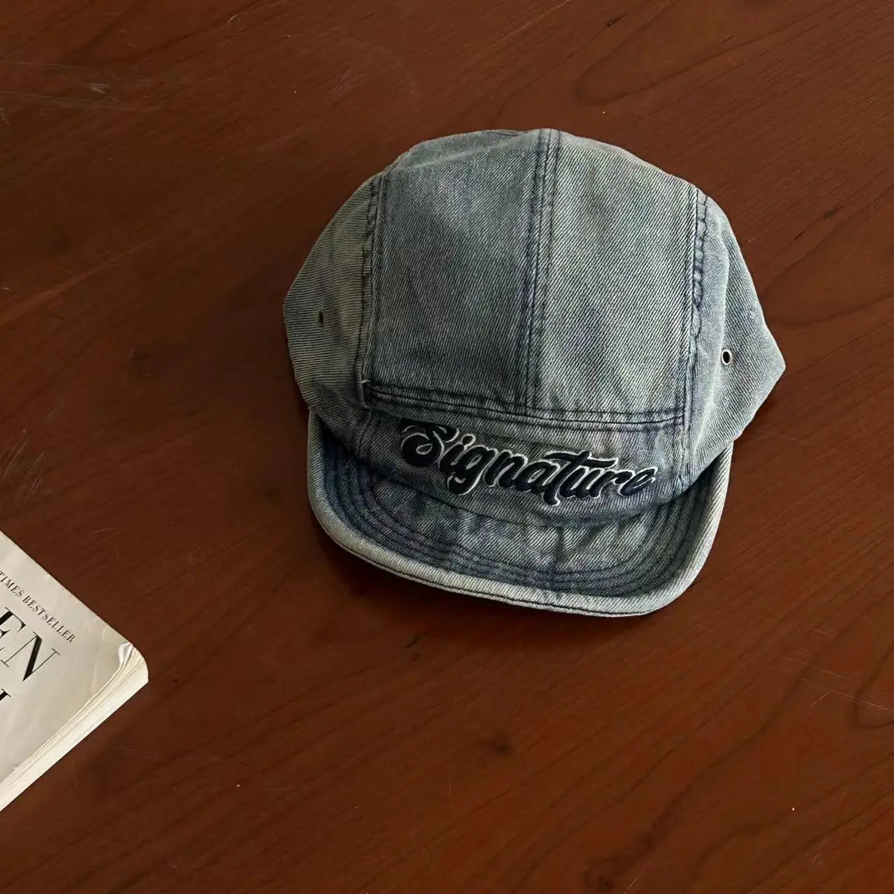 Workwear Denim Soft Brim Cap Short Brim Baseball Cap