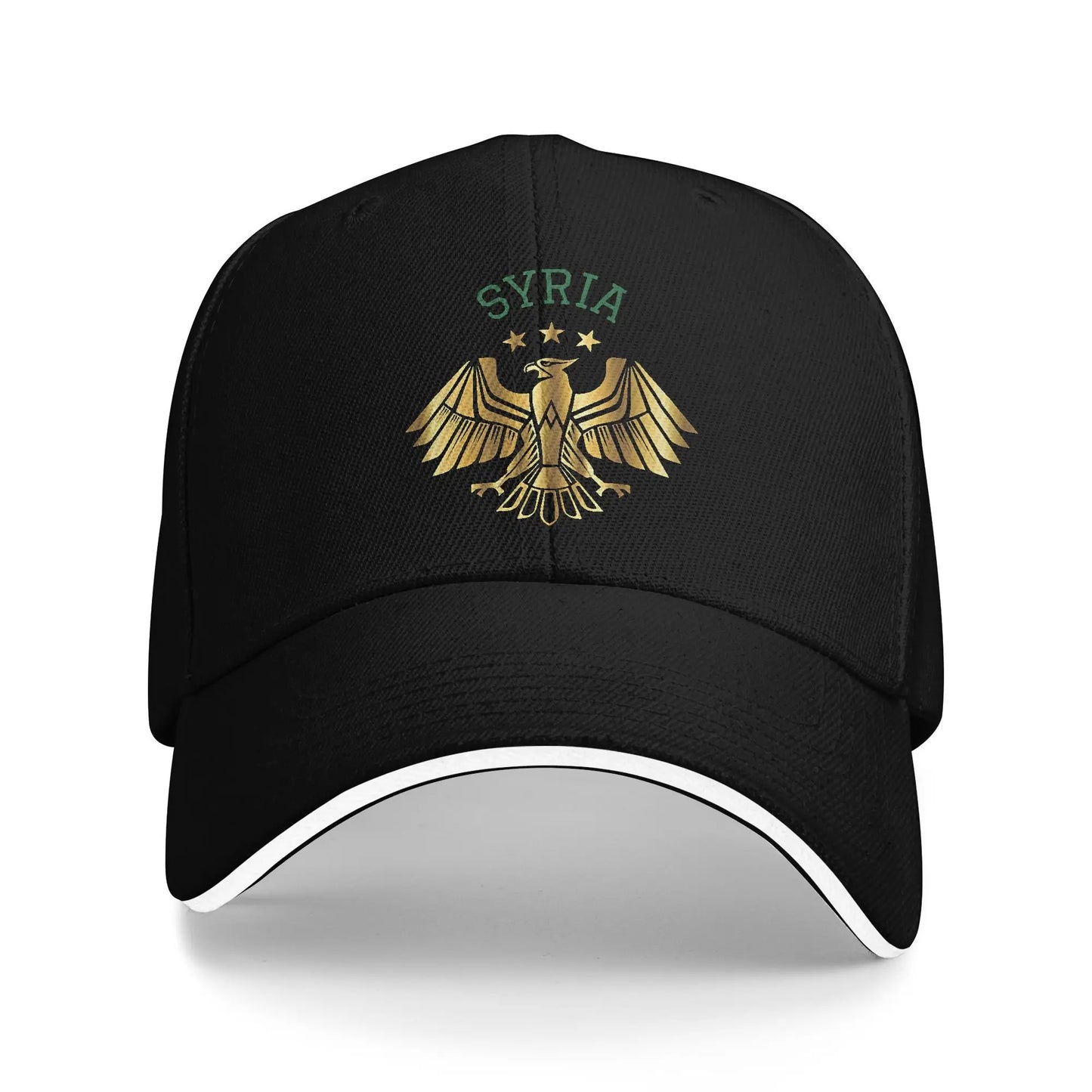 Syria Eagle Syrian Flag Logo Baseball Caps Hip Hop  Sandwich Caps Men Women