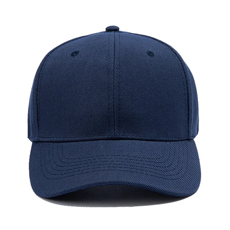 Adjustable Polyester Baseball Cap Unisex Solid Color Dad Hat