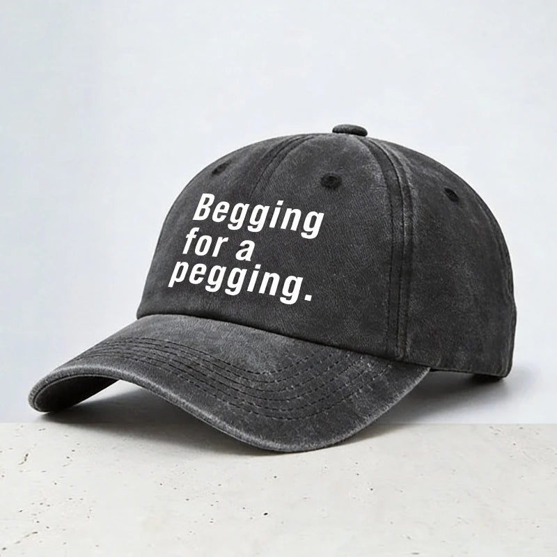 A Pegging Letter Baseball Cap