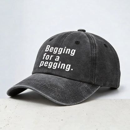 A Pegging Letter Baseball Cap