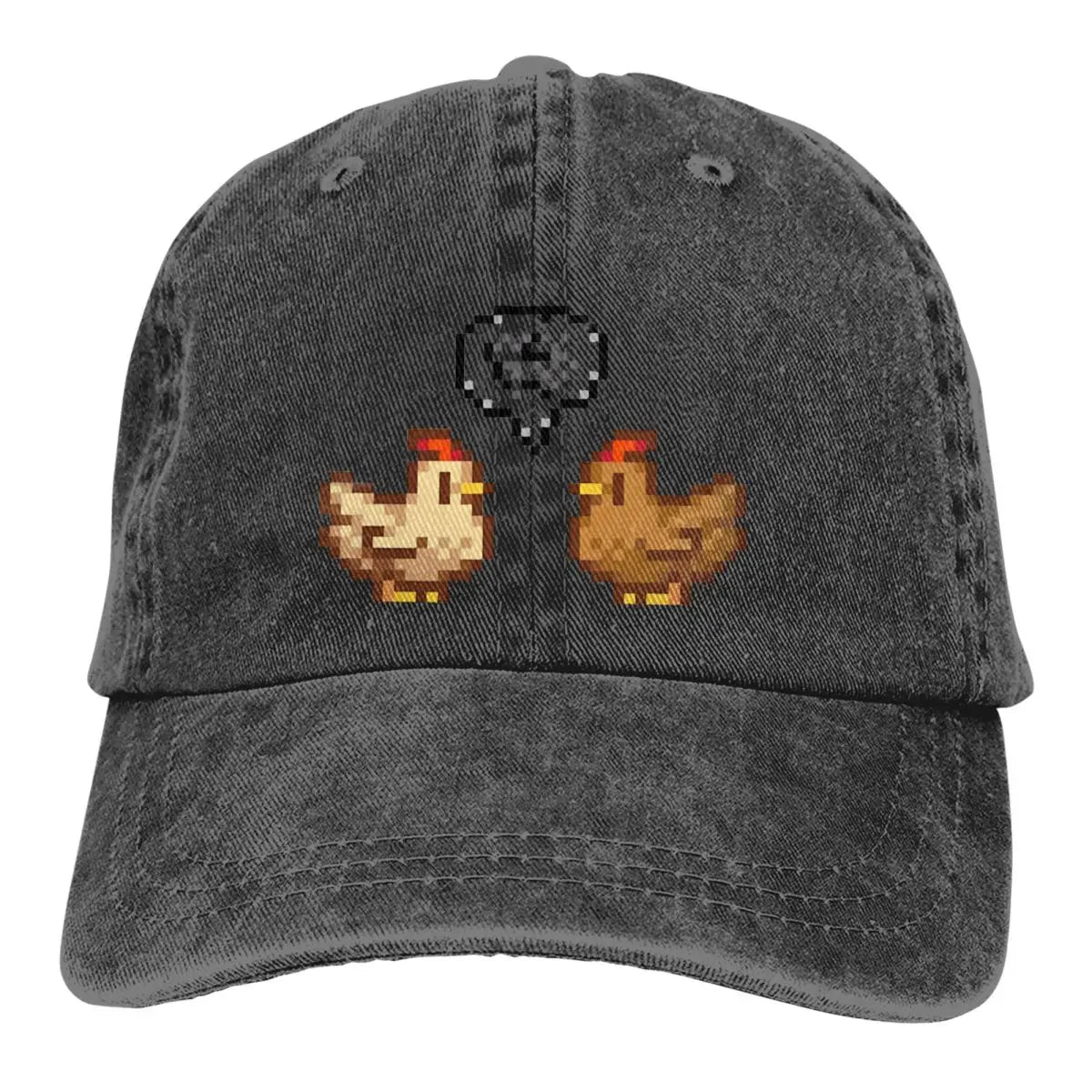 Summer Cap Sun Visor Unhappy Chickens Hip Hop Caps Stardew Valley Game