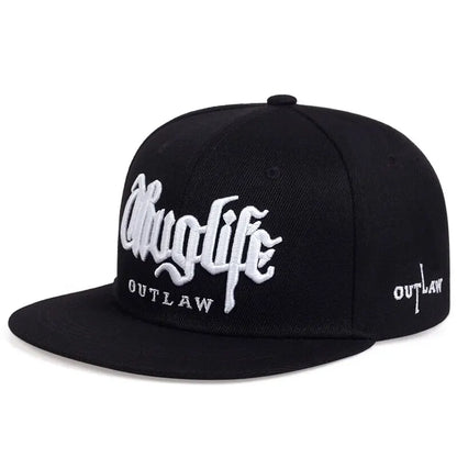 1 Pcs Fashion Fastball Cap Thug Life Embroidery Hip Hop Snapback Hat Adult