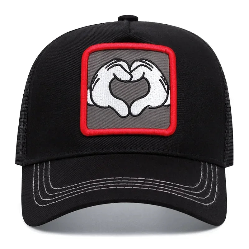 High Quality Brand Anime Cartoon Snapback Cotton Baseball Cap Men Women