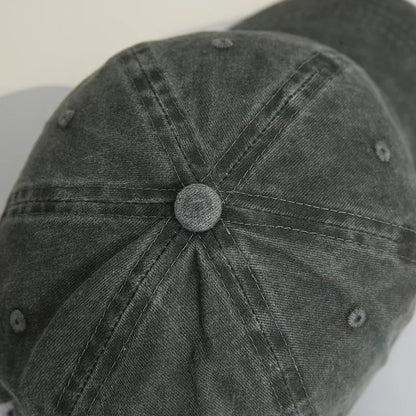 Fashion Washed Cotton Denim Baseball Caps Men Women Vintage