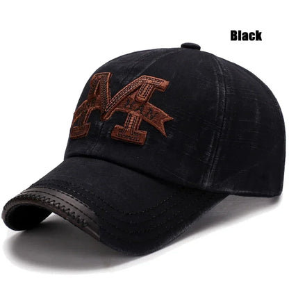 Spring and Autumn Washed Hats Mens Casual Old Baseball Caps