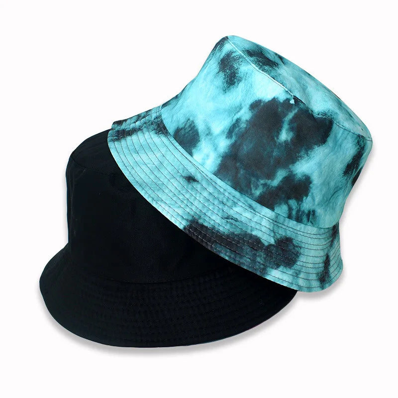 Street Graffiti Men's Bucket Hat Double-Sided Hip Hop Outdoor