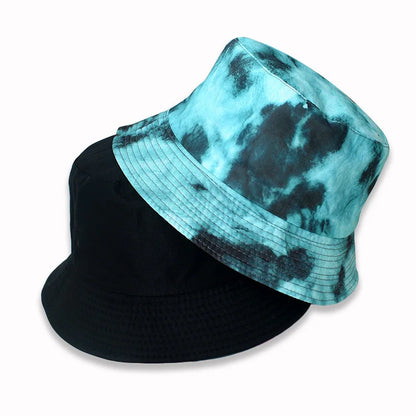 Street Graffiti Men's Bucket Hat Double-Sided Hip Hop Outdoor