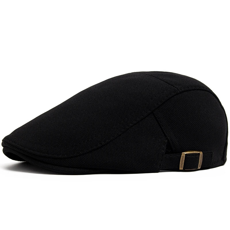 New Spring Autumn Beret Men Pineapple Pattern Fabric Casual Vintage Newsboy Hat