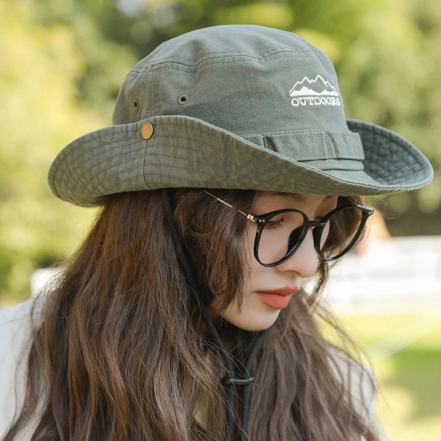 Cotton Stone-Washed Bucket Caps Safari Hats