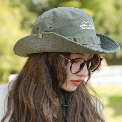Cotton Stone-Washed Bucket Caps Safari Hats