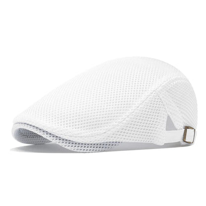 Perforated Mesh Bucket Hat Breathable Beret Women's Korean Style
