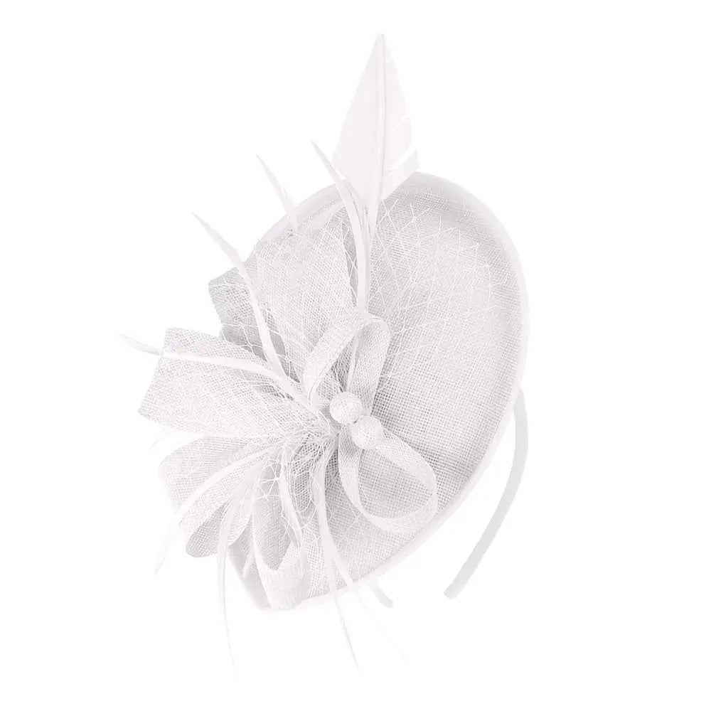 New Flower Feather Tea Party Evening Party Fascinator Hat Mesh Hair Band