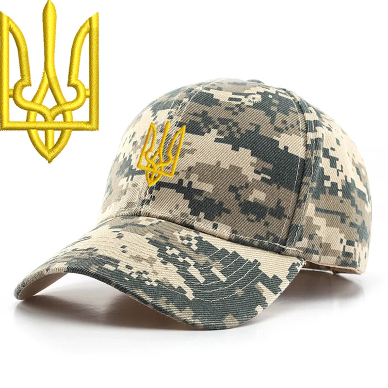 Embroidery Ukraine trident Symbol Spetsnaz Special Forces Men Women Boy Baseball Caps