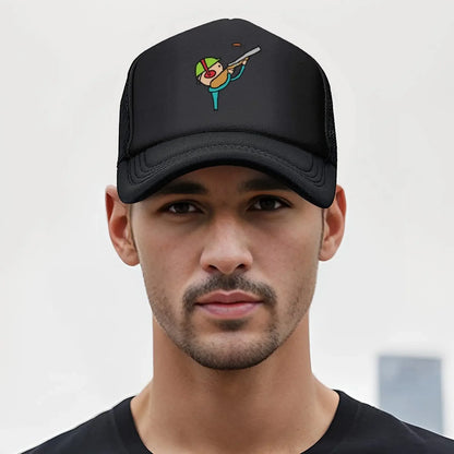 Clay Pigeon Trap Shooting Baseball Cap Bobble Hat