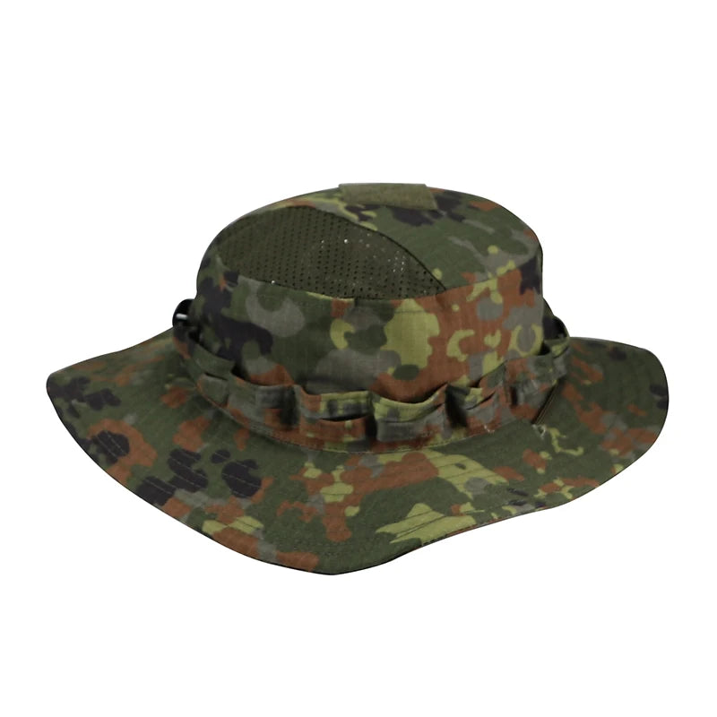 New Camo Tactical Enthusiasts Square Pocket Bonnie Cap Outdoor