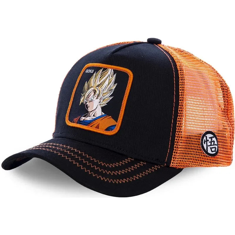 Dragon Ball Son Goku Cap Summer Travel Peaked Cap Men's Embroidery Hip-Hop Cap