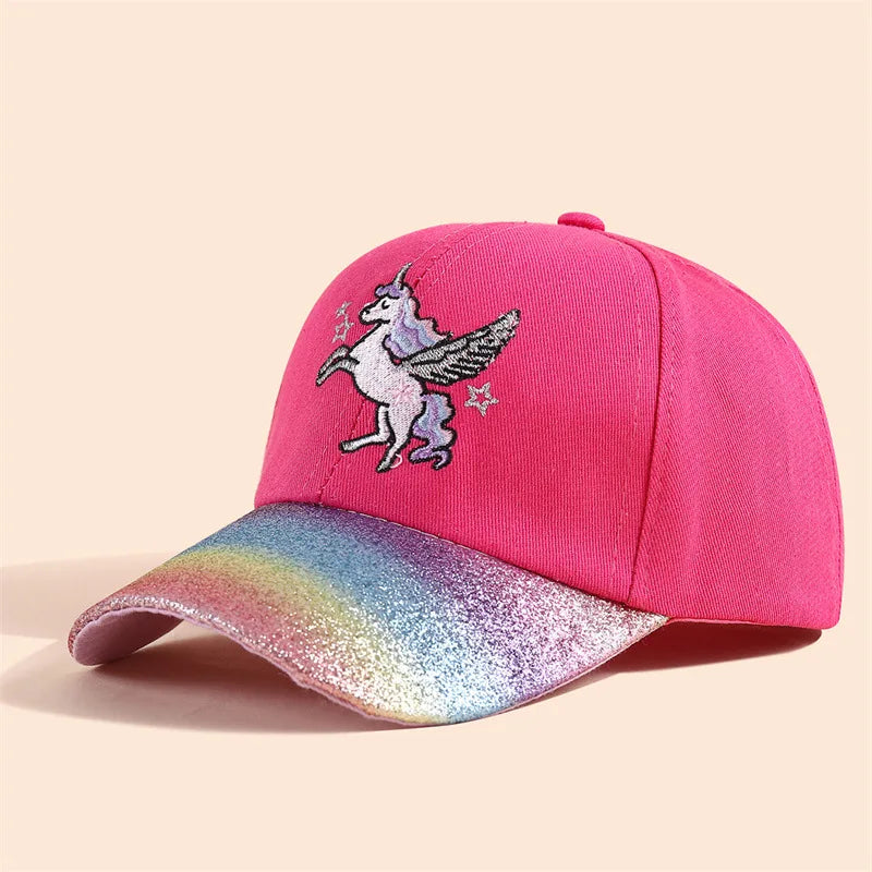 New Cartoon Children Baseball Cap Kids Girls Sun Hat Adjustable