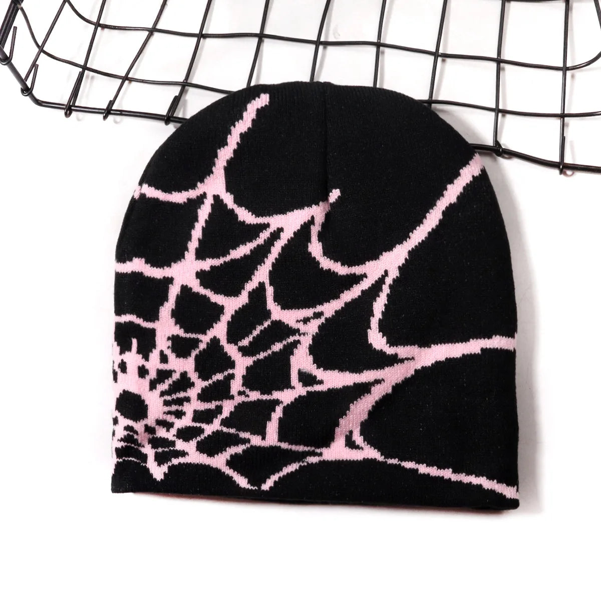 Knitting Spider Web Design Hat Skullies Beanies