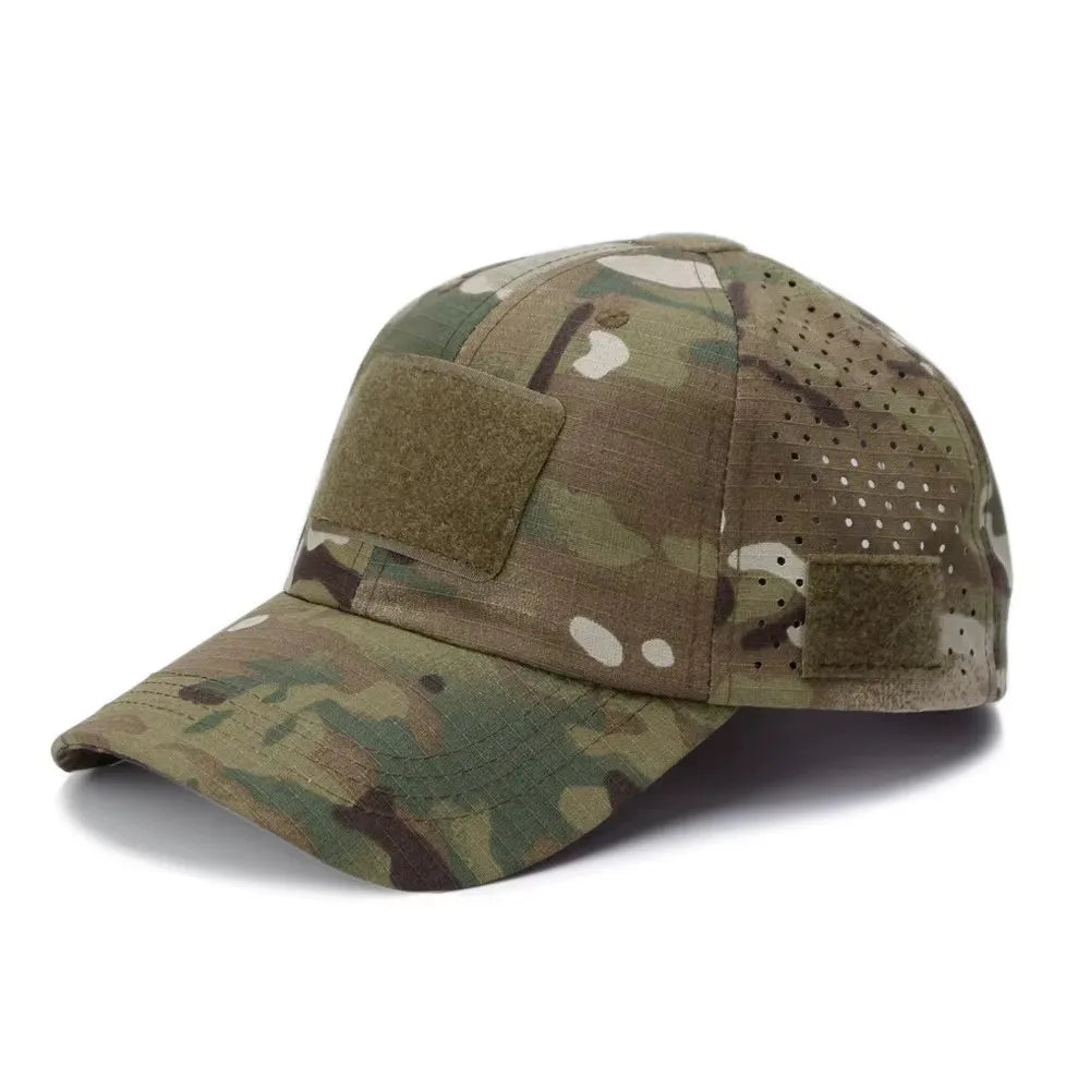 Men Camouflage Baseball Cap Breathable Sunscreen Hat Outdoor Sports