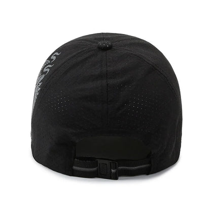 Style Dragon Print Baseball Cap Quick-Dry Outdoor Sun Hat