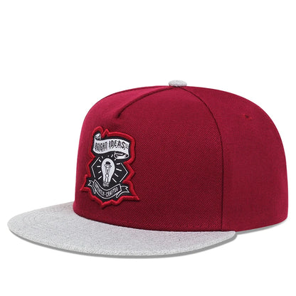 Hip Hop Baseball Cap lamp print Trucker Caps Cotton Snapback hat