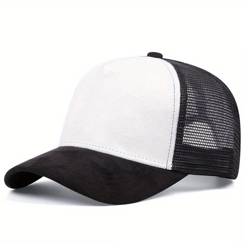 New Summer Mesh Baseball Cap Women Men Letter Patch Snapback Hat