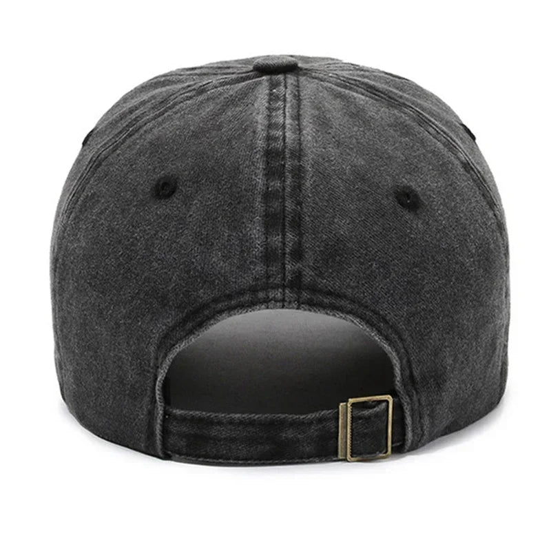 Unisex Baseball Cap M Letter Embroidery Dad Hat Women Men Outdoor Washed Cotton Cap