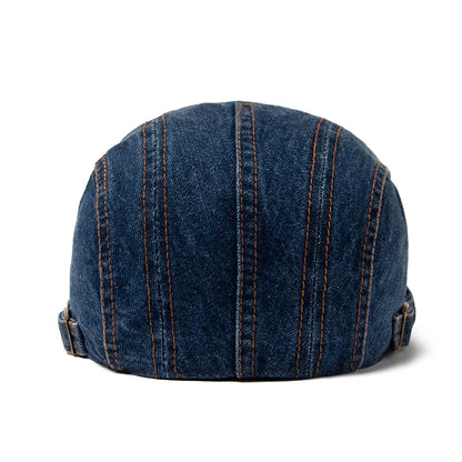Men's Jean Berets Summer Newsboy Hats For Women Casual Solid Color Retro