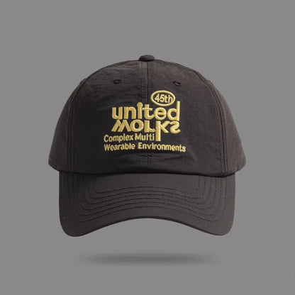 Letter Design Quick Dry Face Slimming Baseball Cap