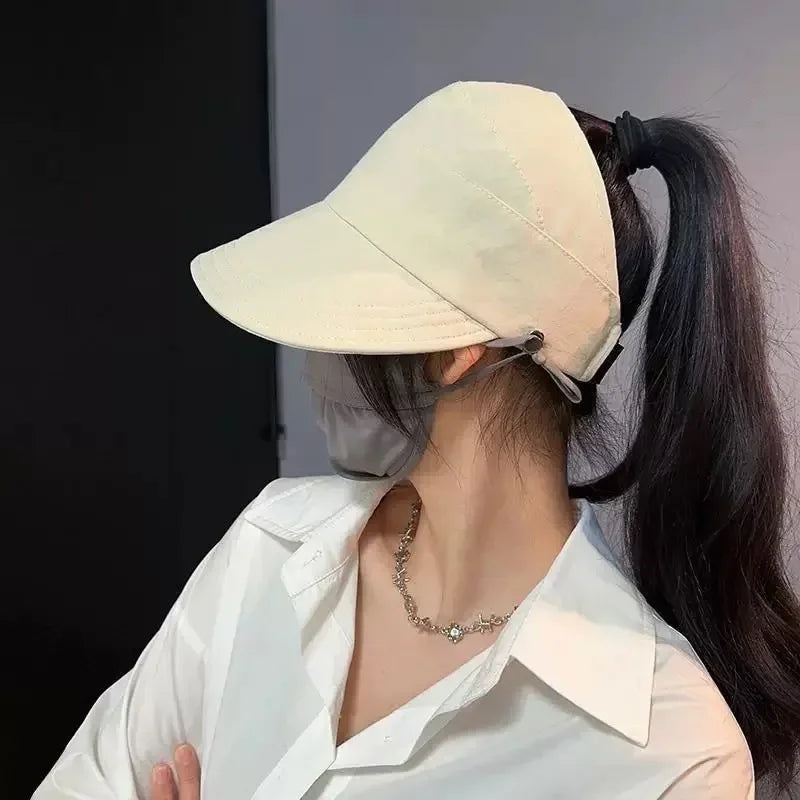 Women Sun Visor Hat Wide Brim Bucket Hats Summer Autumn UV Protection Sport Baseball Cap