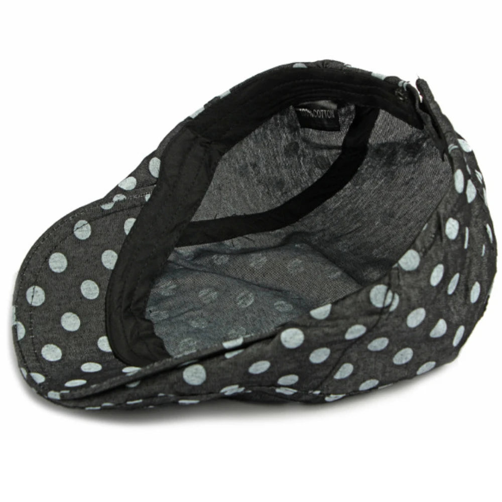 Men Women Retro Artist Painter Dots Beret Hat