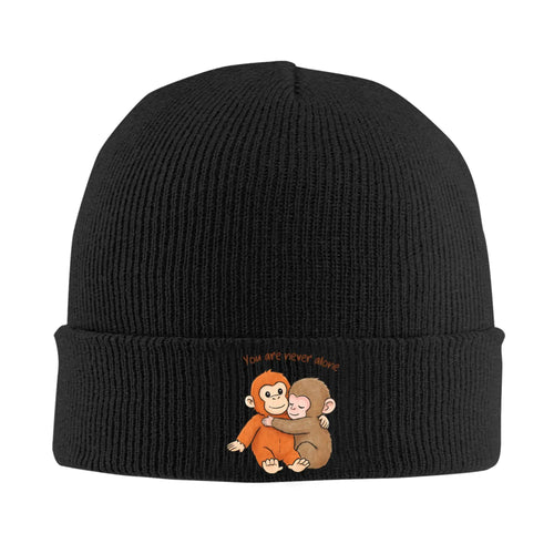 Female Male Team Punch, Punch The Monkey Monkey Punch Beanie Hats