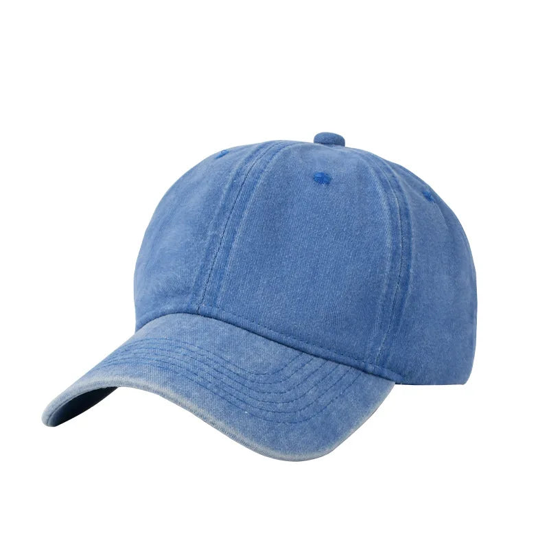 Vintage Washed Baseball Cap - Personalized Embroidery Print Dad Hat