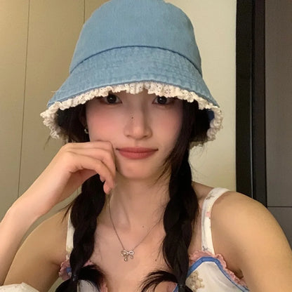 Leisure Face Covering Fisherman Hat Retro Head Surrounding Bowl Hat