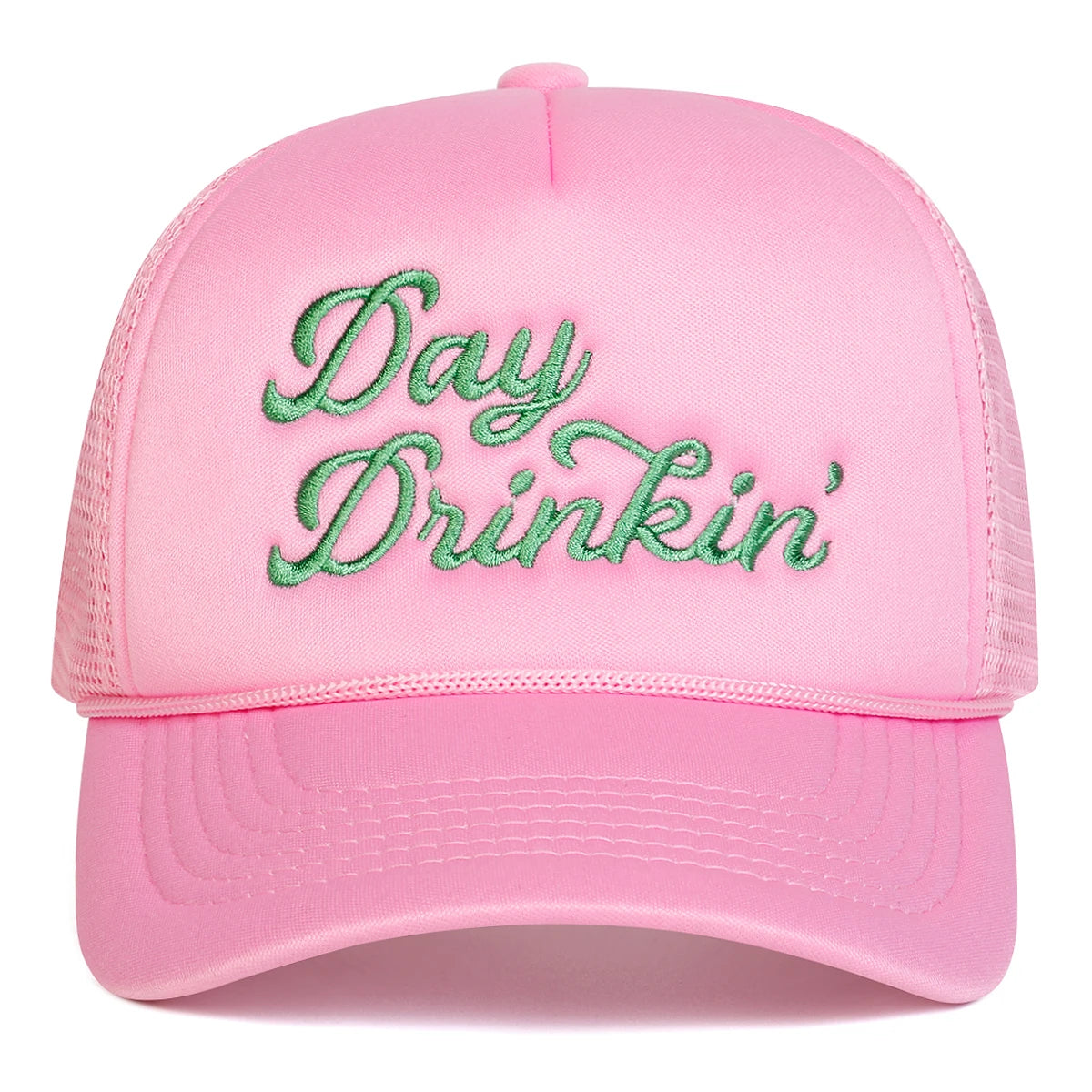 Unisex Day Drinkin Letter Embroidery Baseball Net Caps Spring and Summer Sports Cap